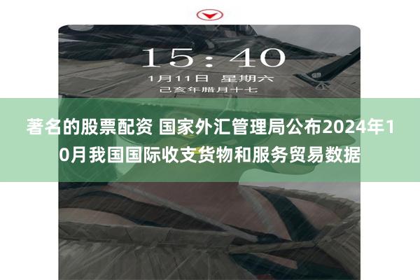 著名的股票配资 国家外汇管理局公布2024年10月我国国际收支货物和服务贸易数据