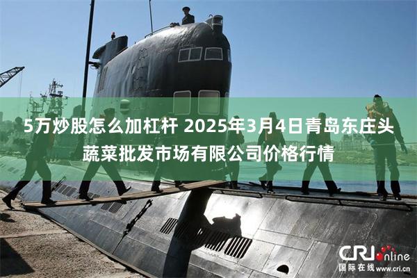 5万炒股怎么加杠杆 2025年3月4日青岛东庄头蔬菜批发市场有限公司价格行情